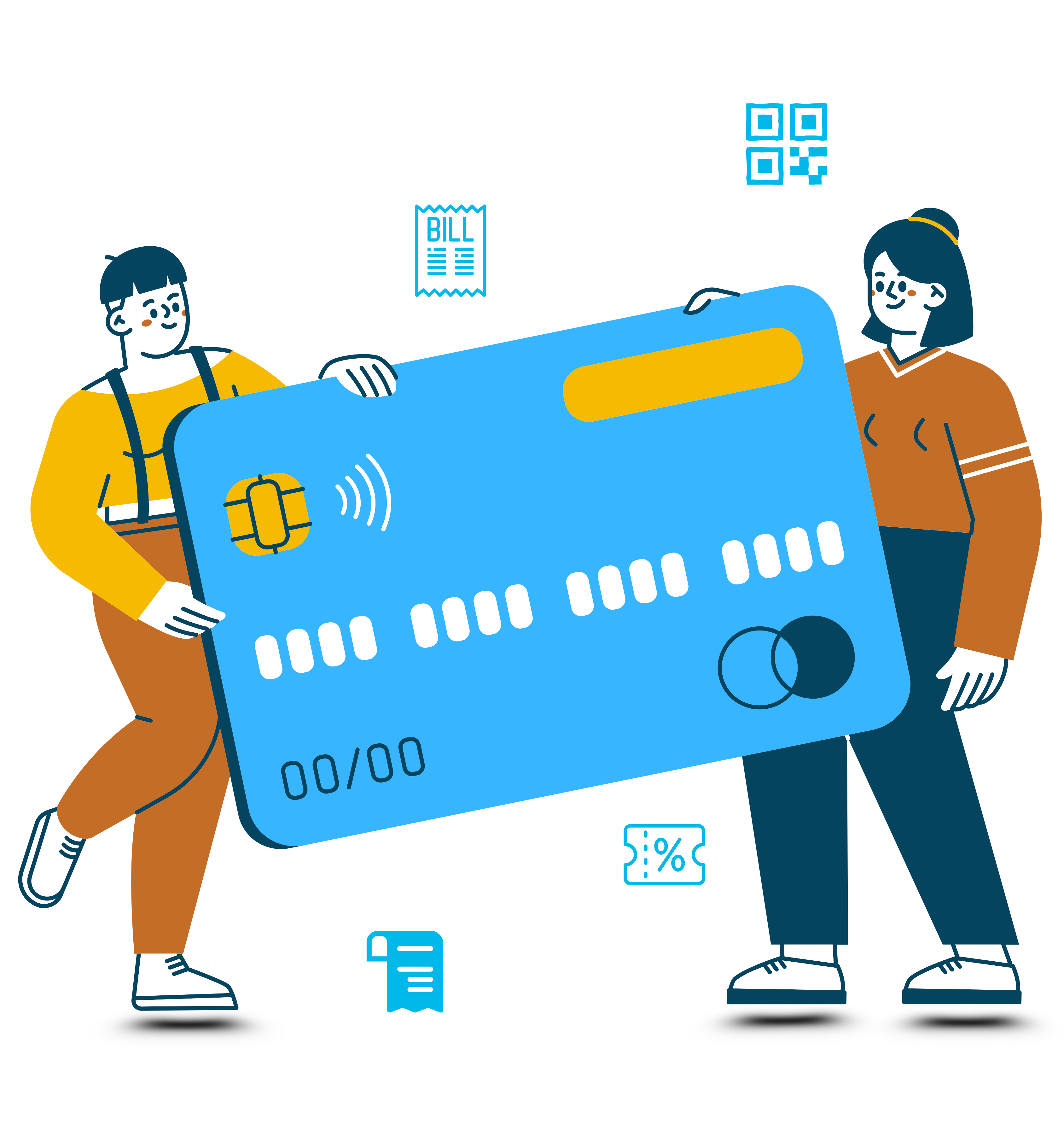 Retailer showcasing Upay Digi services